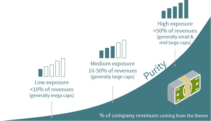 % of companies revenues coming from the theme